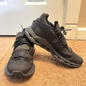 On Cloudnova Black Sneakers